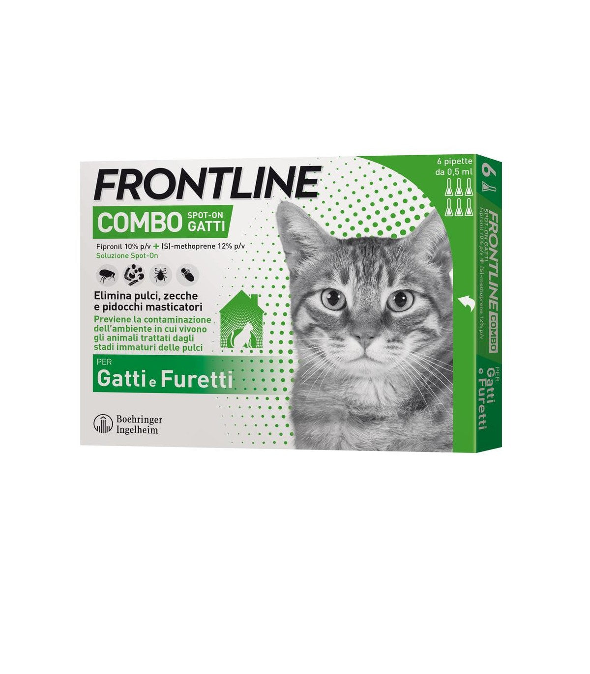 Frontline Combo Gatti 6 Pipette Frontline Combo Gatti 6 Pipette